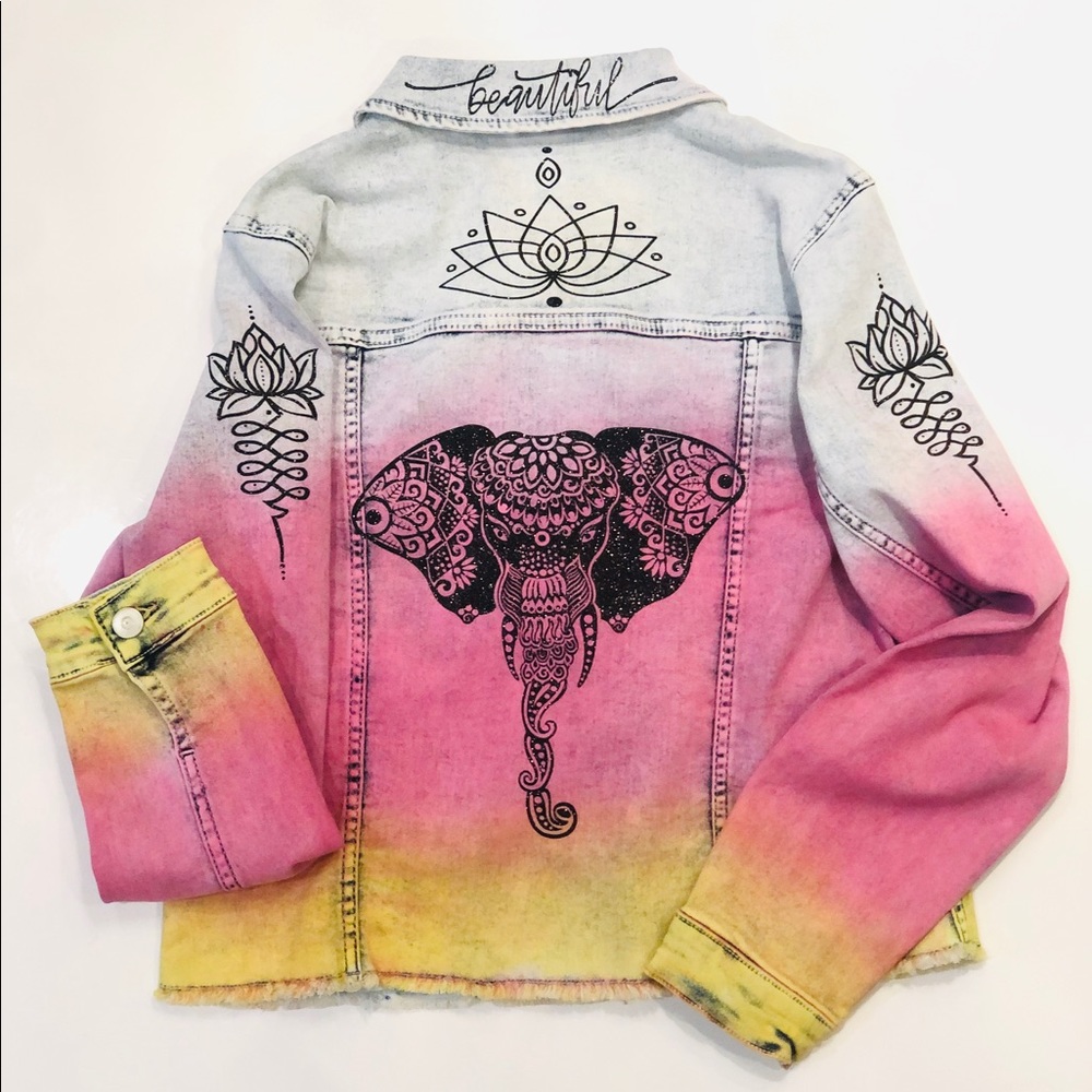 Customized jean jacket
